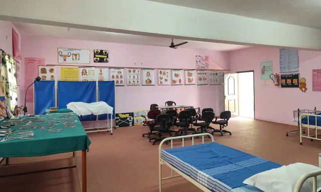Beds, charts and seating in the Obstetrical & Gynaecological Nursing Laboratory